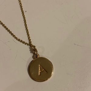 kate spade “one in a million” “A” initial necklace